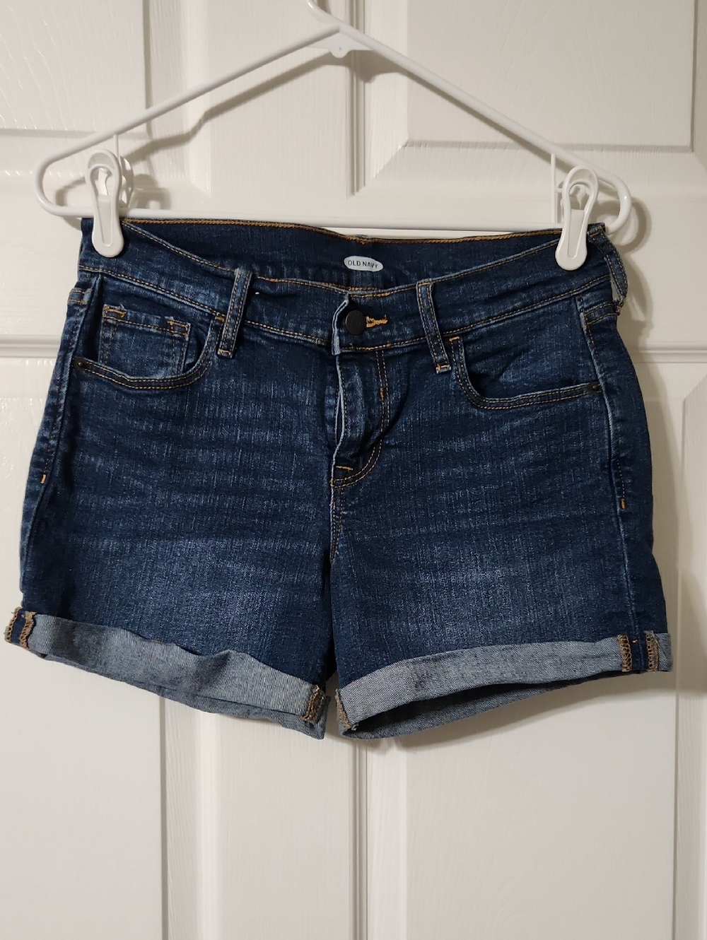 Old Navy Blue Jean Shorts with Rolled Cuffs, Size 4